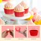 Mini Cupcake Liners 1 Inch Paper Cupcake Wrappers Baking Cups Small Muffin Liners 1000 Pieces Dessert Wrappers for Christmas Festival, Wine Red